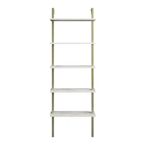 Knihovna Piante - White, Gold