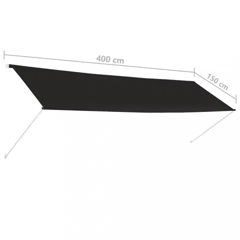 Zatahovací markýza 400x150 cm Dekorhome