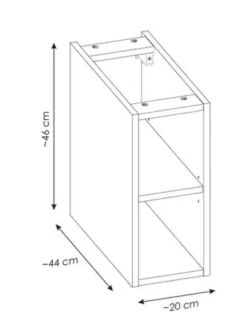 COMAD Skříňka pod desku 20cm ICONIC WHITE 5907611656303