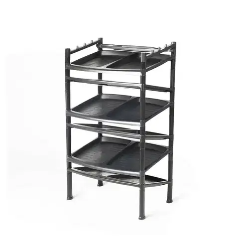 Botník 6 pater Black 52 x 34 x 91 cm
