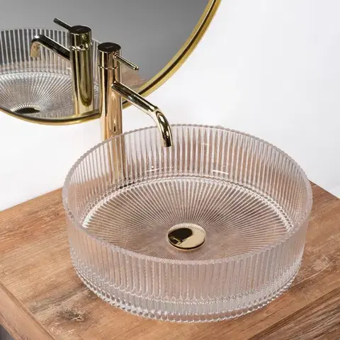 REA Umyvadlo na desku Ingrid Transparent REA-U0278