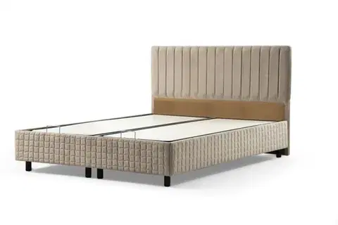 Rám jednolůžkové postele s čelem Safir120 x 200 - Brown