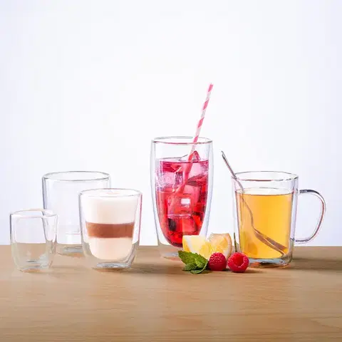 Pohár BASIC Glas Double Wall 190 ml - set 4 ks - 321235
