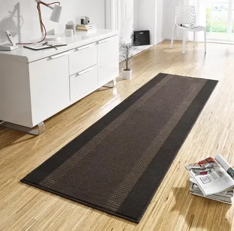 Hanse Home, Běhoun Basic 102500, 80x200, hnědá, chodba / předsíň
