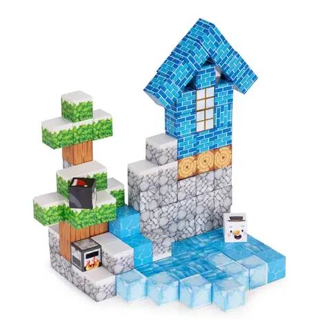 MULTISTORE Magnetická stavebnice 124 ks FROST KINGDOM MAGIC vícebarevná