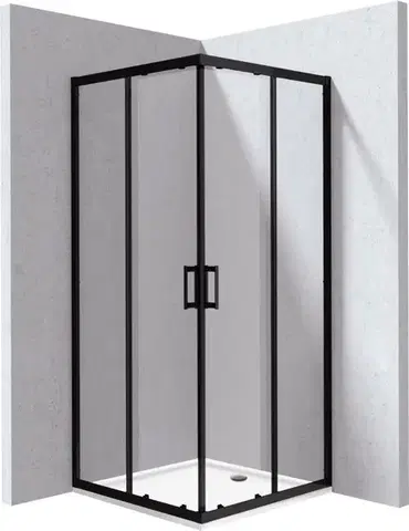 DEANTE Funkia Evo čtvercový sprchový kout s vaničkou, čtvercový, 80x80 cm KYCPN088P