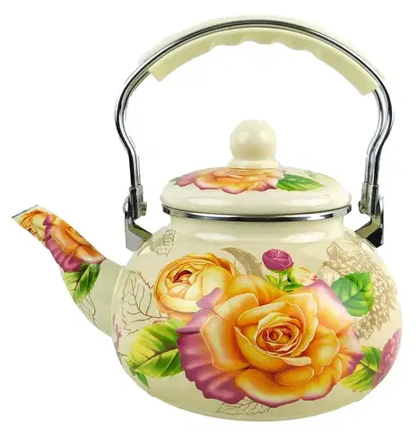 PROHOME - Čajník smalt 2,5l květy