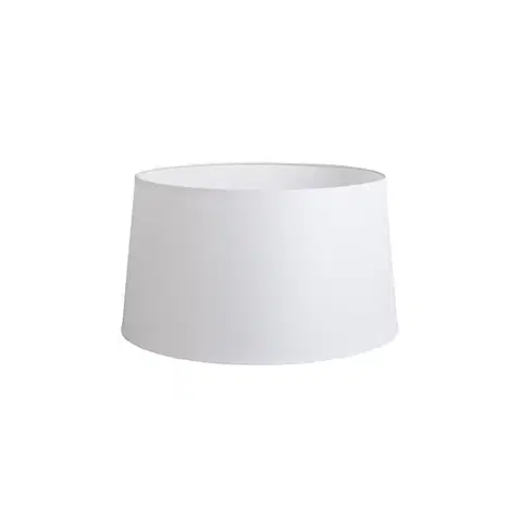 Lněný stínidlo bílé 45 cm