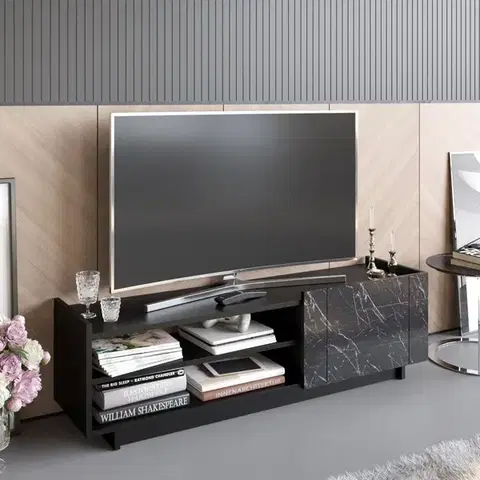 TV stolek Valantina - Black
