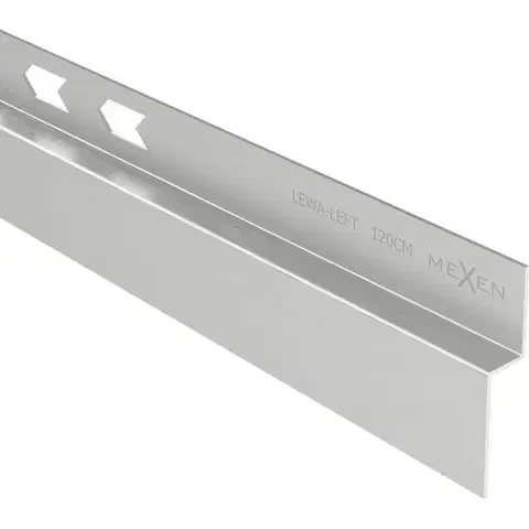 MEXEN Line-B spádová lišta nástěnná 120 cm levá, nerez 181002120L