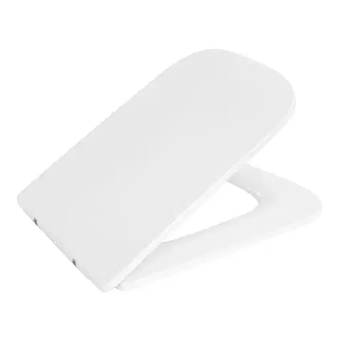 Mereo WC set Rimless WC hranaté, modul pro sádrokarton, bílé hranaté tlačítko MM02NSETRS320