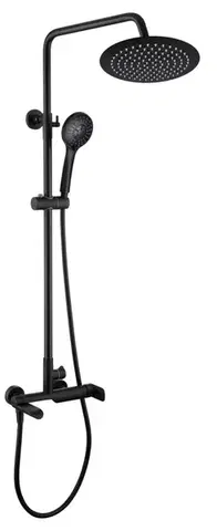 Rubineta Sprchový set s pákovou baterií ULTRA-10 OLO BLACK, černá OLBA625123
