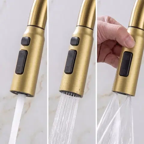 REA Multifunkční ocelový dřez 10 v 1 Alonzo Brush Gold ZLE-06419