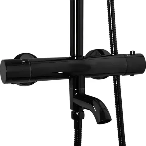 REA Sprchový set s baterií 150mm Lungo černý metalický REA-P8763