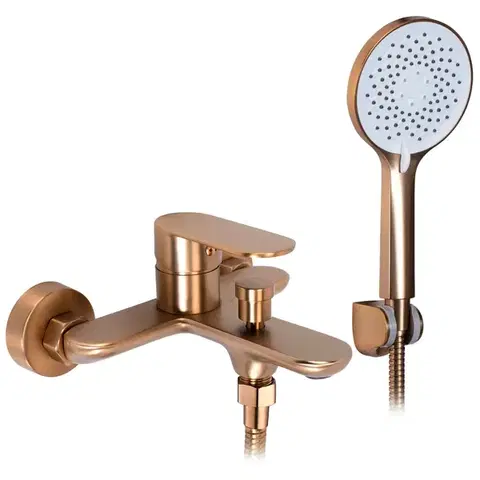 REA Vanová nástěnná baterie DROP Brush Copper REA-B6397