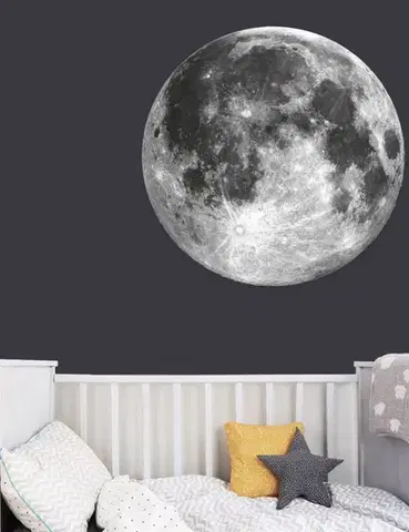 Originální nálepka na zeď měsíc 45 cm
