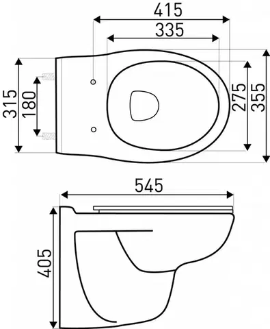 KERRA Instalační set WC Doris/Pacific CHR 5907548115829