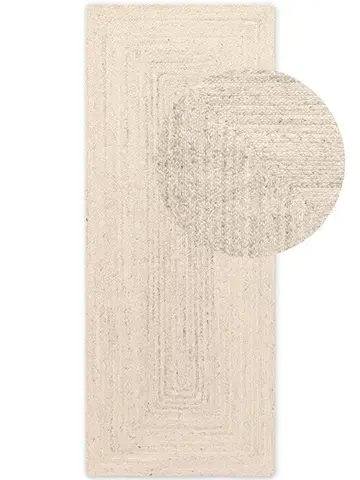 Hanse Home, Běhoun Juno 106323 White, 80x200, bílá, chodba / předsíň