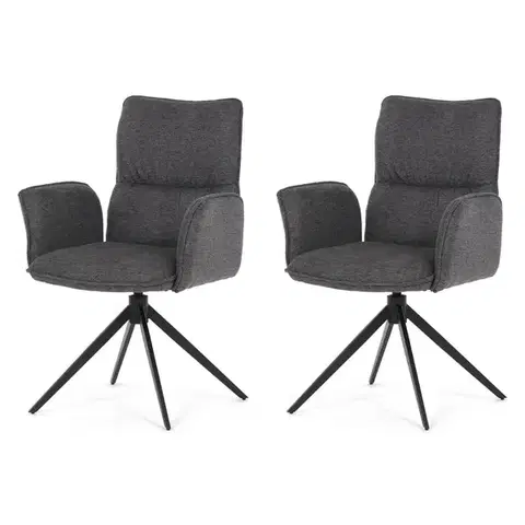 Sada jídelních židlí DCH-D1328 GREY2, 2 ks