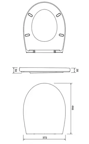 CERSANIT SEDÁTKO DELFI POLYPROPYLEN SOFT-CLOSE K98-0073