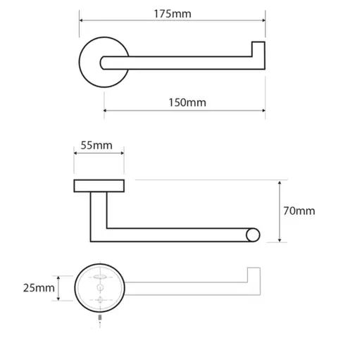 SAPHO X-STEEL držák toaletního papíru, nerez mat XS700