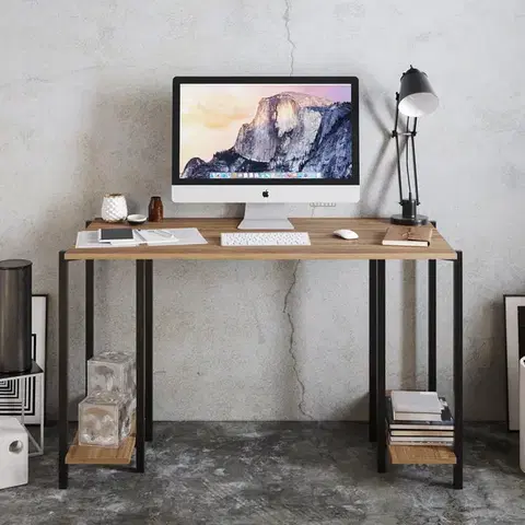 Hanah Home Psací stůl READER černý ořech