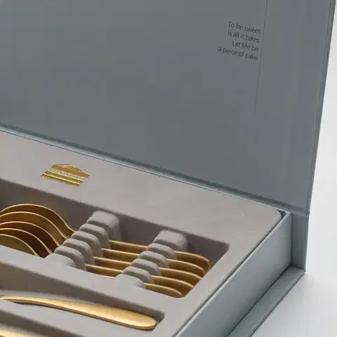 Koláčový set 13 ks - Alpha PVD zlatý - 116646