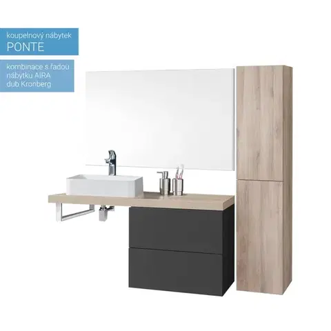 Mereo Umyvadlo na desku i zavěšení s přepadem, Trino, 420x425x130 mm, keramické pro zaslání balíkem UC424212P