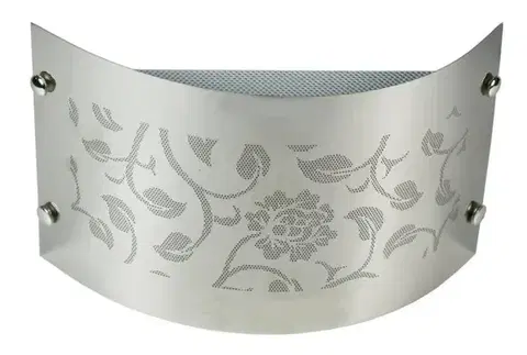 Chromovaná kovová nástěnná lampa 40W E14 Aluno