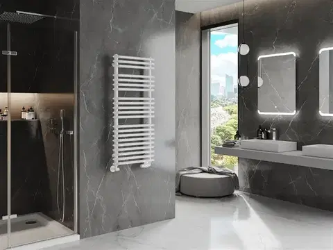 MEXEN Akan otopný žebřík/radiátor 1080 x 500 mm, 784 W, bílá W121-1080-500-00-20