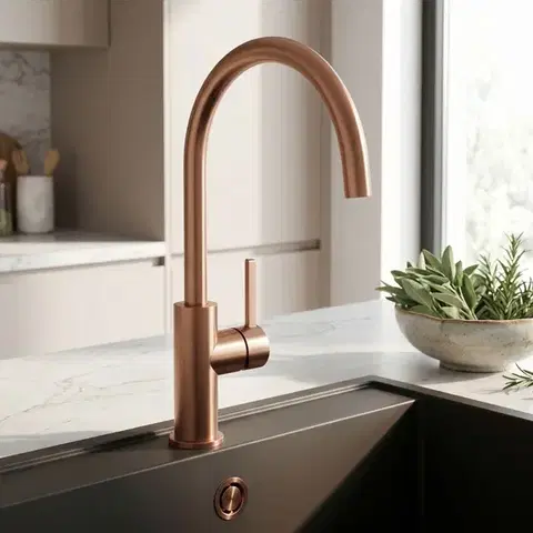 REA Kuchyňská baterie Rivo Brush Copper REA-B9344