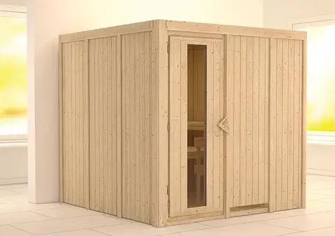 Interiérová finská sauna 196 x 196 cm Dekorhome