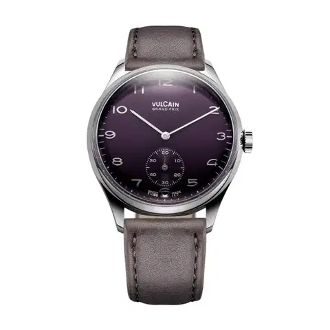 Vulcain Grand Prix - Small Second Purple - Grey Leather