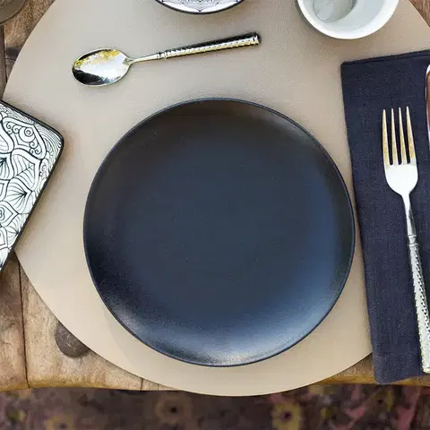 Talíř mělký 20,5 cm 4 ks — Basic černý matný - 492782