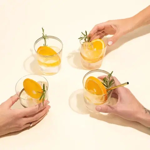 Pohár Tumbler se třemi pruhy v platinové barvě 440 ml – 21st Century Glas - 322197