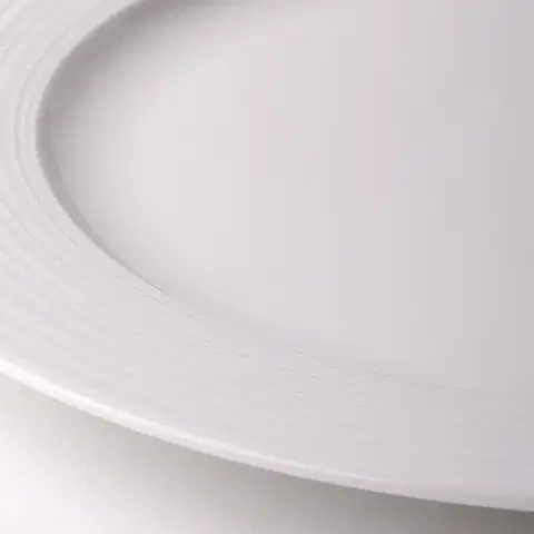 Talíř mělký s okrajem Deco 20,5 cm sada 6 ks – UNIVERS bílý - 450322