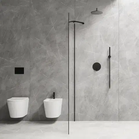OMNIRES Y podomítkový sprchový systém černá /BLH/ SYSY18BL