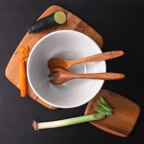 Salátová vidlička Teak 30,5 x 6,8 x 1,9 cm – GAYA Wooden - 593738