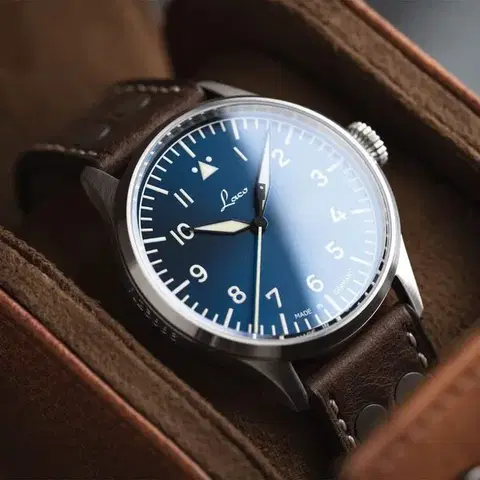 Laco Flieger Stuttgart Pro Blau 43 Automatic