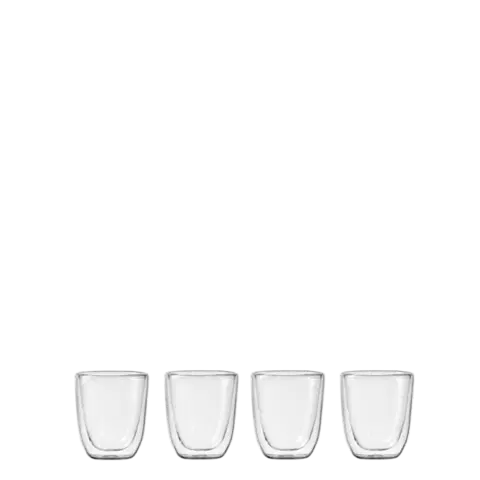 Pohár BASIC Glas Double Wall 190 ml - set 4 ks - 321235