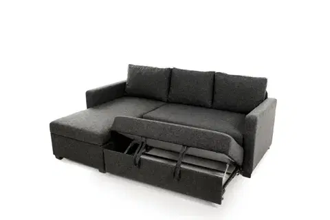 Rohová rozkládací pohovka Kado - Dark Grey