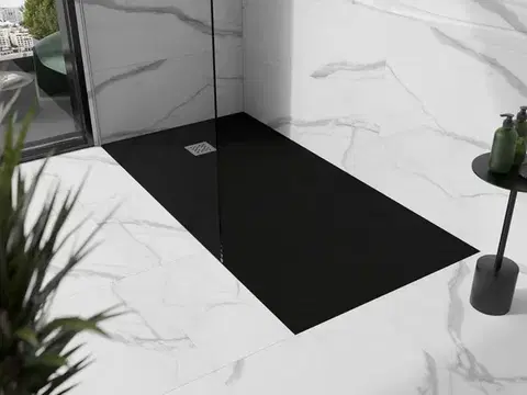 MEXEN Stone+ sprchová vanička obdélníková 180x100, černá 44701018