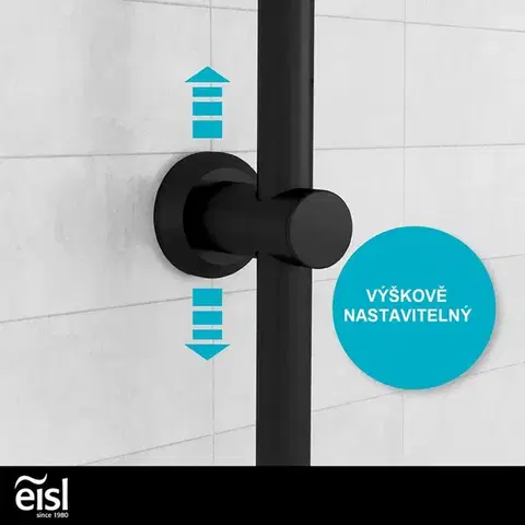 Eisl Sprchový set bez baterie EASY ENERGY, černá DX12004BL DX12004BL