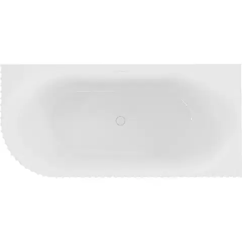 MEXEN/S Gia volně stojící rohová vana reliéf pravá 170 x 80, bílá lesk, sifon a přepad bílá 52701708000P-20