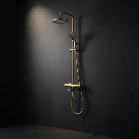 REA Sprchový Set Arcos brush gold REA-P8716