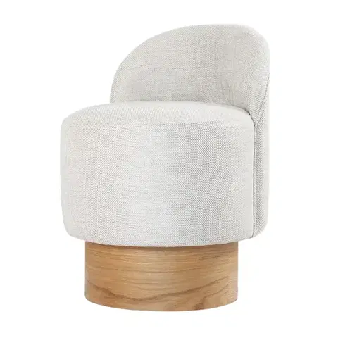 Taburet  Barren Puf Light Grey