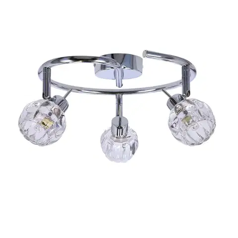 Spirálová stropní lampa 3X40W G9 chrom BOMBOLA