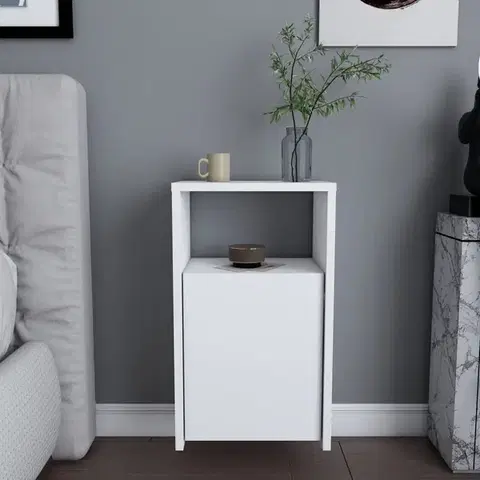 Noční stolek Carlin - White