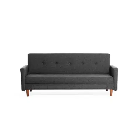 Trojmístná rozkládací pohovka Hiko - Dark Grey