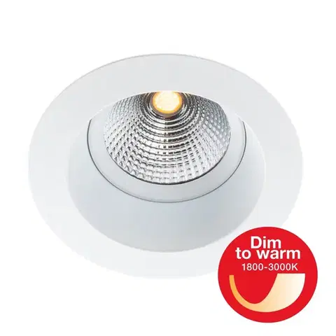 SLC vestavné LED svítidlo OneSoft DTW pr.68-83 mm bílé 447lm 1800-3000K Ra90 DALI IP54/IP20 36°